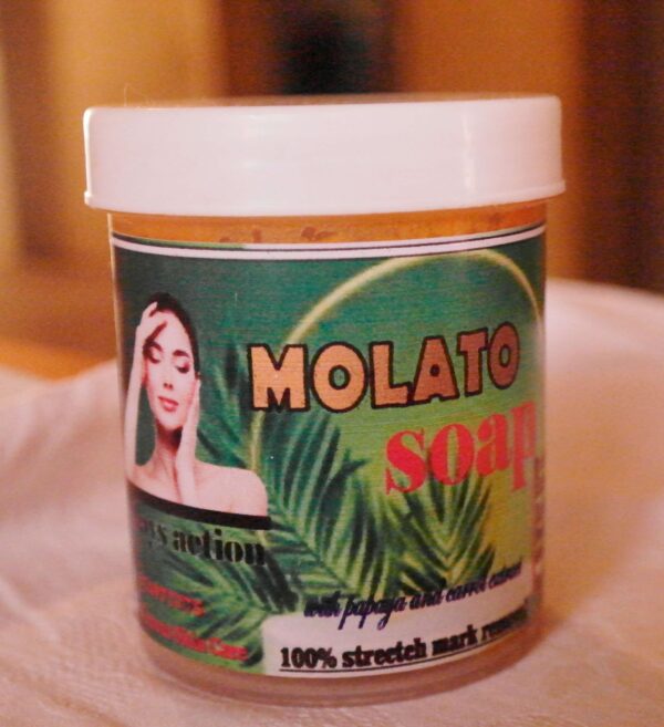 MOLATO Soap clears pimples, skin raches, dark heads, and other skin problems,